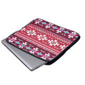 Traditionelles aztekisches nahtloses Stammes- Laptopschutzhülle (Vorne Knopf)