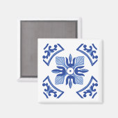 Traditionelles Azulejo Magnet (Vorderseite/Rückseite)