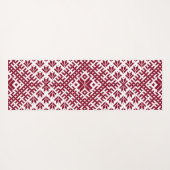 Traditionelles baltisches Stammesmuster Yogamatte (Rückseite (Horizontal))