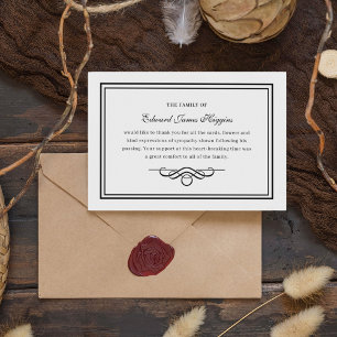 Traditionelles Beileid Beerdigung Danke