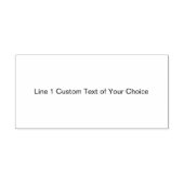 Traditionelles, benutzerdefiniertes 1-zeiliges Tex Gummistempel (Prägung)