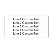 Traditionelles, benutzerdefiniertes Business 5 Zei Gummistempel (Prägung)