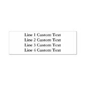 Traditionelles, benutzerdefiniertes Geschäft 4 Zei Permastempel (Design)