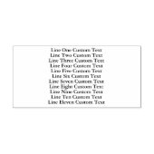 Traditionelles benutzerdefiniertes Unternehmen 11 Gummistempel (Prägung)