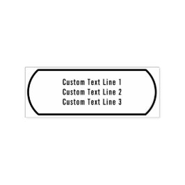 Traditionelles, benutzerdefiniertes Unternehmen 3  Gummistempel