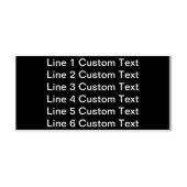 Traditionelles benutzerdefiniertes Unternehmen 6 Z Permastempel (Design)