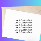 Traditionelles benutzerdefiniertes Unternehmen 6 Z Permastempel