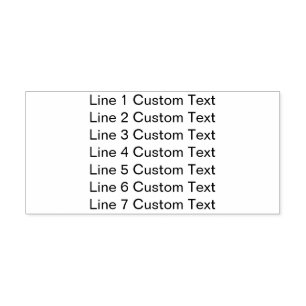 Traditionelles benutzerdefiniertes Unternehmen 7 Z Permastempel