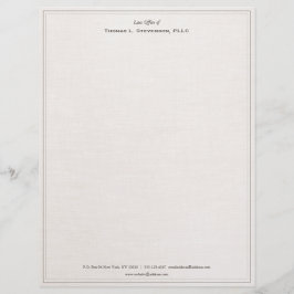 Traditionelles, Berufliches Beige Letterhead Briefbogen