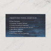 Traditionelles Berufliches Navy Blue Visitenkarte (Rückseite)