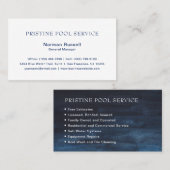 Traditionelles Berufliches Navy Blue Visitenkarte (Vorne/Hinten)