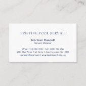 Traditionelles Berufliches Navy Blue Visitenkarte (Vorderseite)