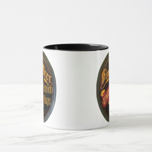 Traditionelles Bierzeichen auf einem Tasse (Zentrum)