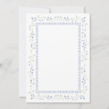 Traditionelles Blau | Grußkarte