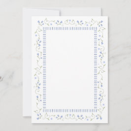 Traditionelles Blau | Grußkarte