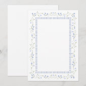 Traditionelles Blau | Grußkarte (Vorne/Hinten)