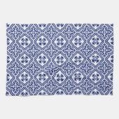 Traditionelles blau-weißes spanisches Azulejo Geschirrtuch (Horizontal)