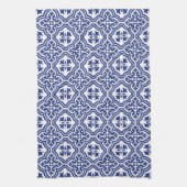 Traditionelles blau-weißes spanisches Azulejo Geschirrtuch (Vertikal)