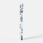 Traditionelles blaues Blumenmuster feine China iPhone 15 Hülle (Rechte Seite)