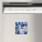 Traditionelles blaues Gemälde, Jodphur Magnet (In Situ (Geschirrspüler))
