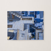 Traditionelles blaues Gemälde, Jodphur Puzzle (Horizontal)
