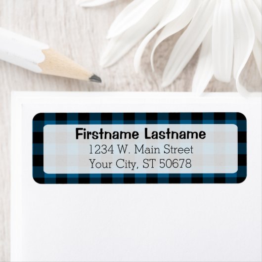 Traditionelles blaues Schwarzes Land Karo Karierte (Insitu)