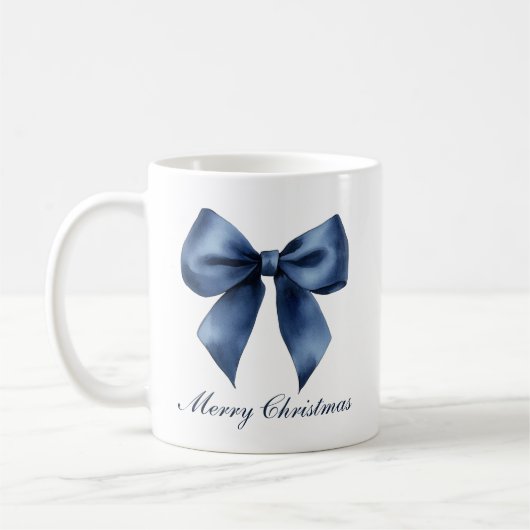 Traditionelles blaues Weihnachtsfest Kaffeetasse (Links)
