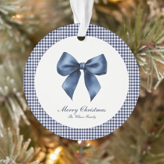 Traditionelles blaues Weihnachtsfest Ornament (Baum)