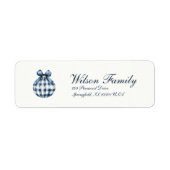 Traditionelles Blue Ornament Weihnachtsrückgabe (Vorne)