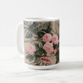 Traditionelles Blumenstoff-Foto  Kaffeetasse (Vorderseite Links)