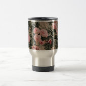 Traditionelles Blumenstoff-Foto  Reisebecher (Mittel)