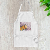 Traditionelles Bongotrommel mit Musiknoten Schürze