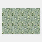 Traditionelles botanisches Muster - 3 Design Geschenkpapier Set (Vorderseite 2)