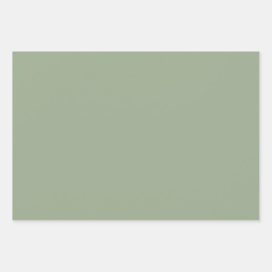 Traditionelles botanisches Muster - 3 Design Geschenkpapier Set (Vorderseite 2)