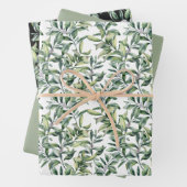 Traditionelles botanisches Muster - 3 Design Geschenkpapier Set (Beispiel)