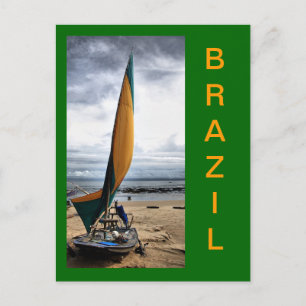 Traditionelles brasilianisches Fischerboot Postkarte