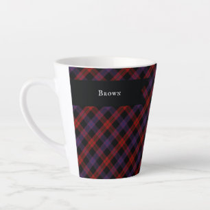 Traditionelles braunes Grady Highland Plaid Milchtasse