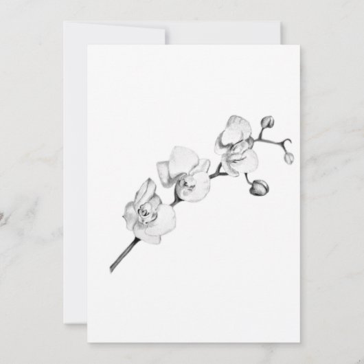 Traditionelles Brautparty aus Goldrahmen mit weiße Dankeskarte (Rückseite)