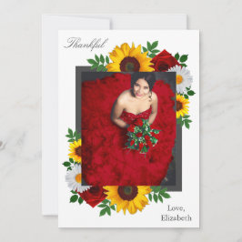 Traditionelles Brautparty Dankeskarte