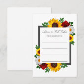 Traditionelles Brautparty Hinweiskarte (Vorne/Hinten)