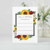 Traditionelles Brautparty Hinweiskarte (Stehend Vorderseite)