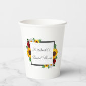 Traditionelles Brautparty Pappbecher (Vorderseite)