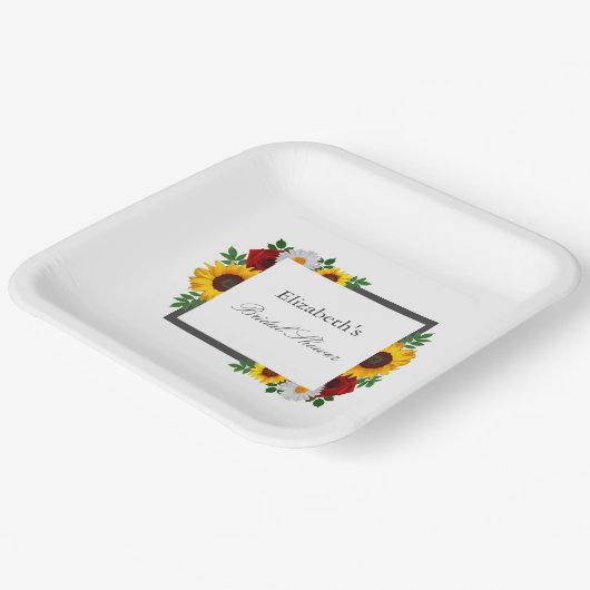 Traditionelles Brautparty Pappteller (Gewinkelt)