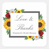 Traditionelles Brautparty Quadratischer Aufkleber (Vorderseite)