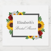 Traditionelles Brautparty Schaumweinetikett (Einzelnes Label)