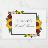 Traditionelles Brautparty Schaumweinetikett (Einzelnes Label)