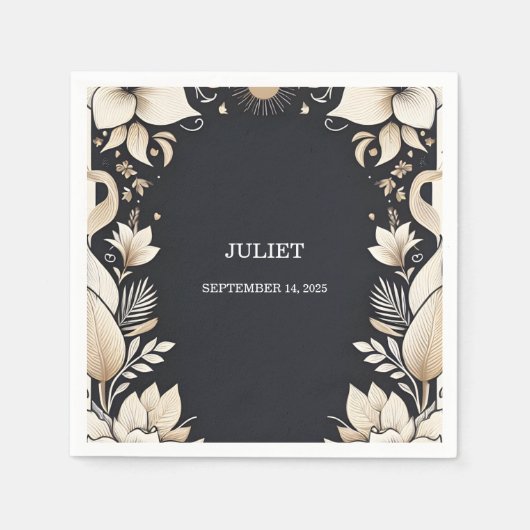 Traditionelles Brautparty zur Verlängerung der Ehe Serviette (Vorderseite)