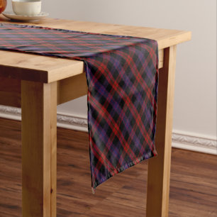 Traditionelles Broun Grady Clan Highland Plaid Kurzer Tischläufer
