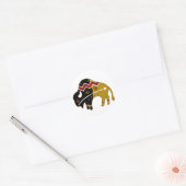 Traditionelles Buffalo Runder Aufkleber (Umschlag)