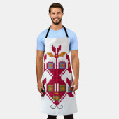 Traditionelles bulgarisches Motiv Schürze (Getragen)